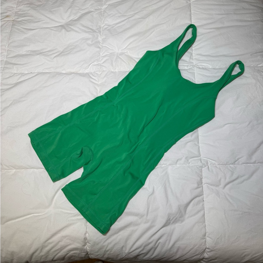Green Sleeveless jumpsuit